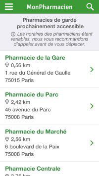 Liste des résultats - Paris - Mon Pharmacien